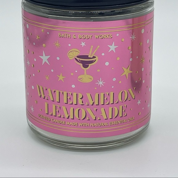 2 Bath & Body Works Single Wick Candles- Watermelon Lemonade & Champagne Toast - Picture 2 of 5